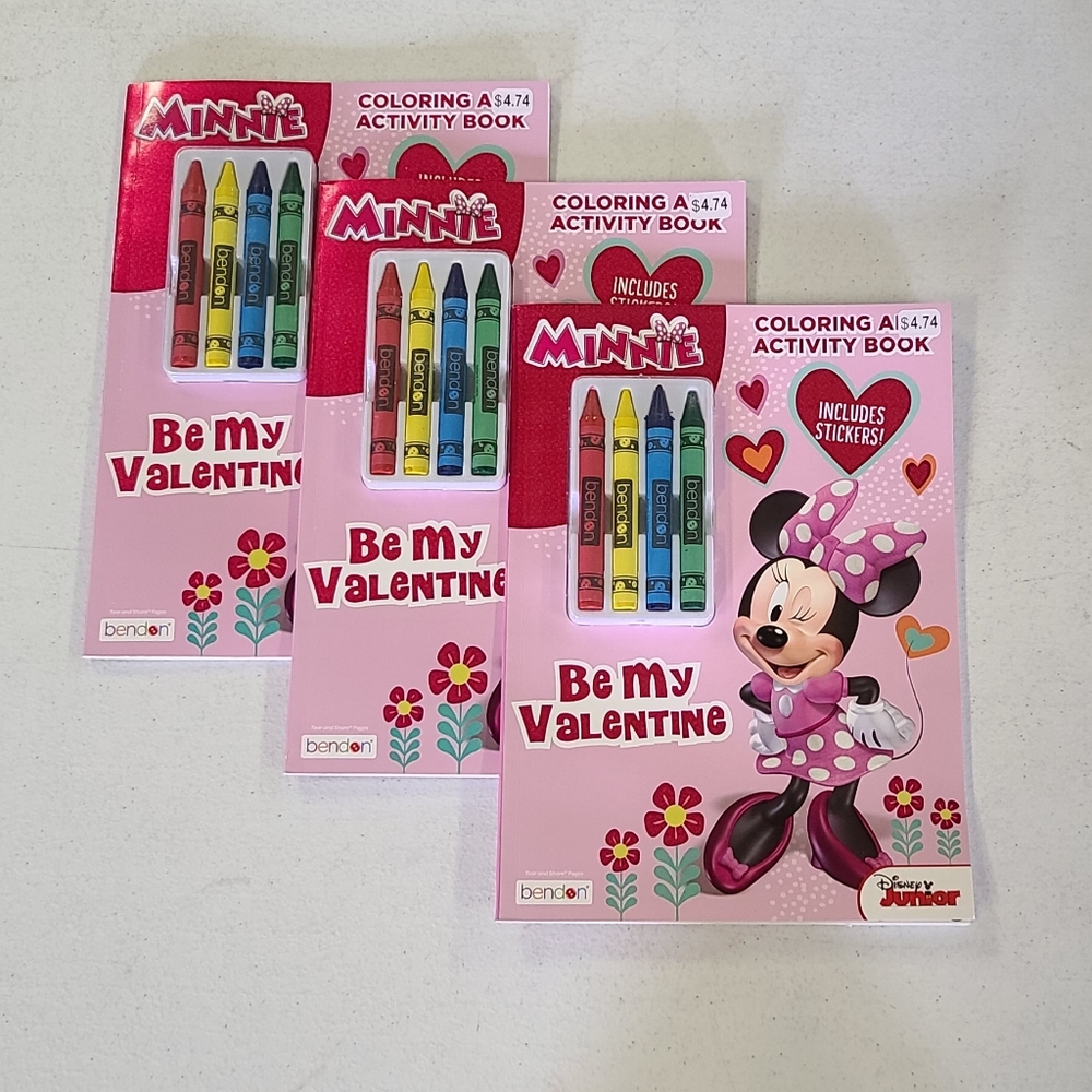 Minnie Coloring Books & Crayon 6 Pack